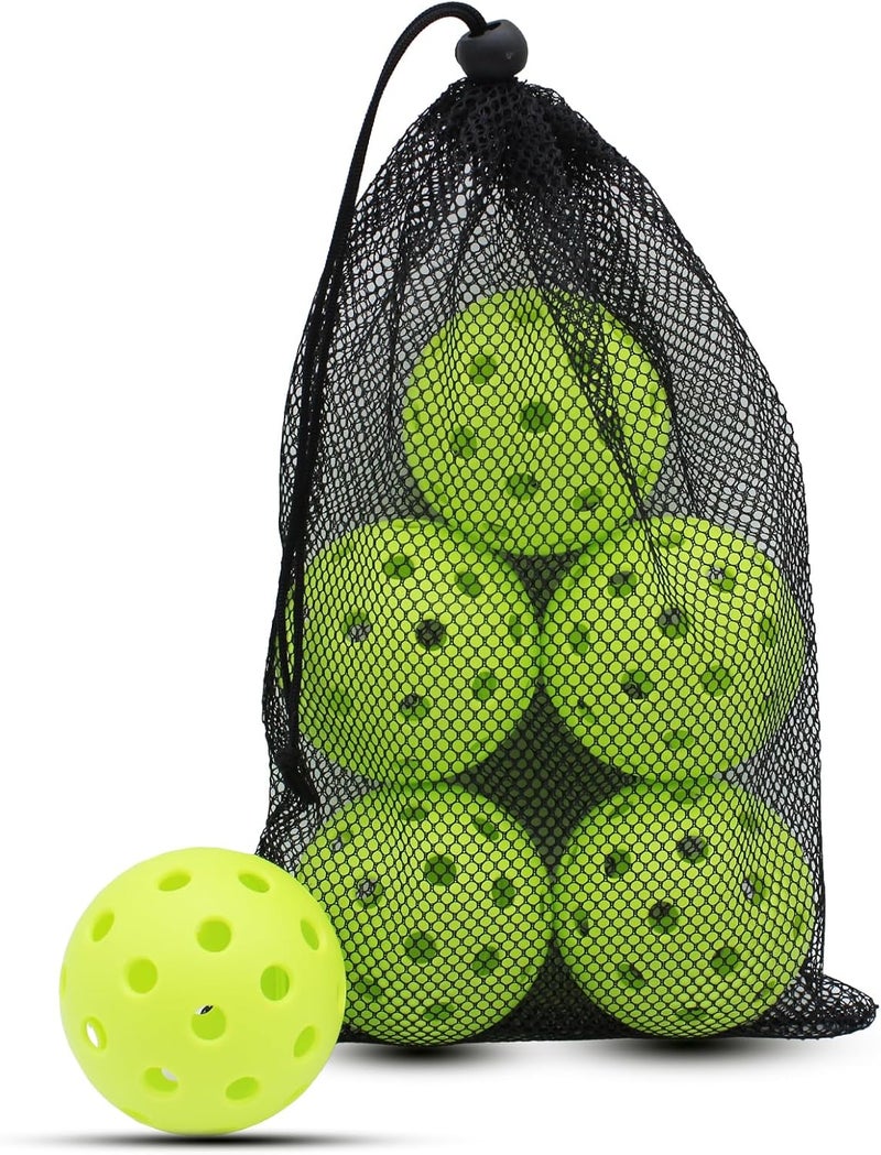Magicorange Pickleball Balls, 40 Holes Outdoor Pickleballs, High Elasticity & Durable Pickle Balls for All Style Pickleball Paddles - Image 1